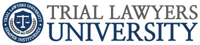 trial lawyers university logo