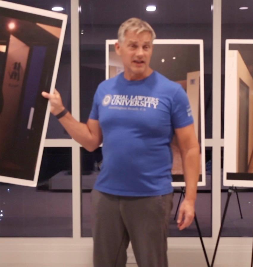 Dan Ambrose coaching in the TLU training room